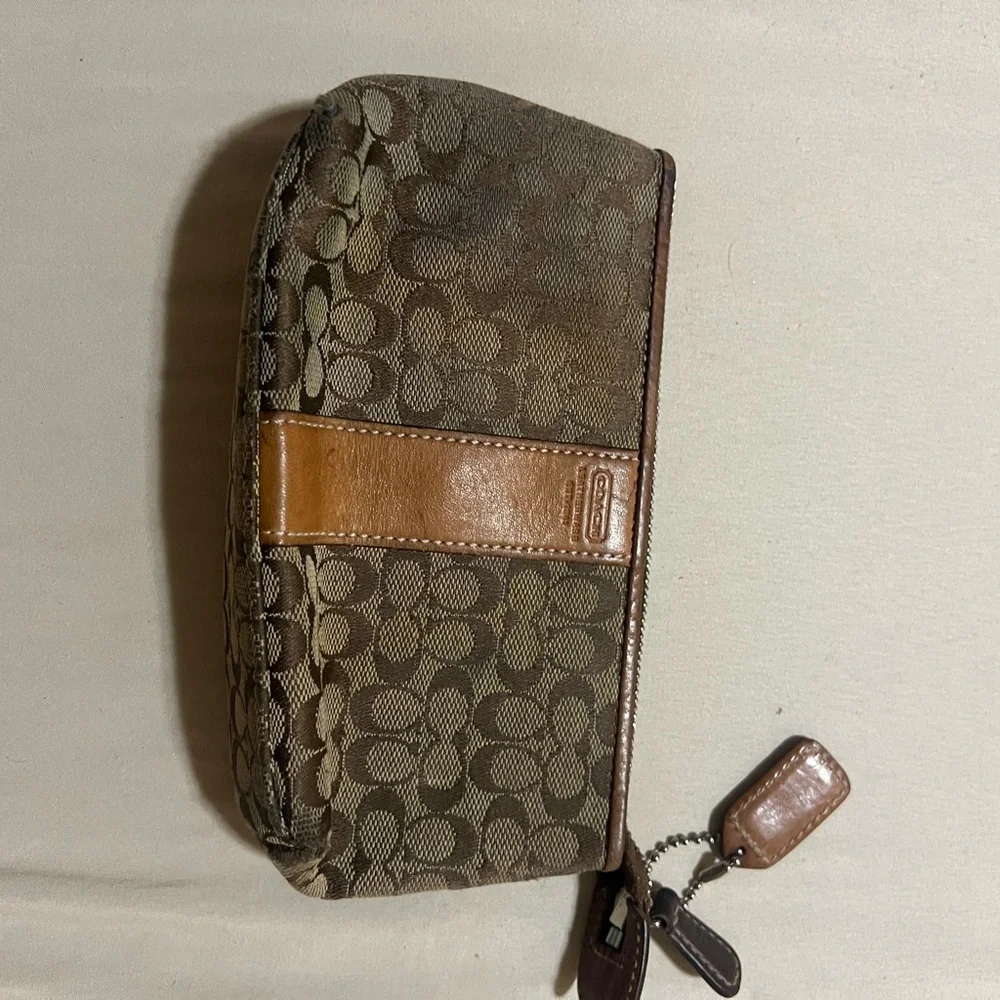 Coach Brown Signature Mini Bag- NEEDS TLC